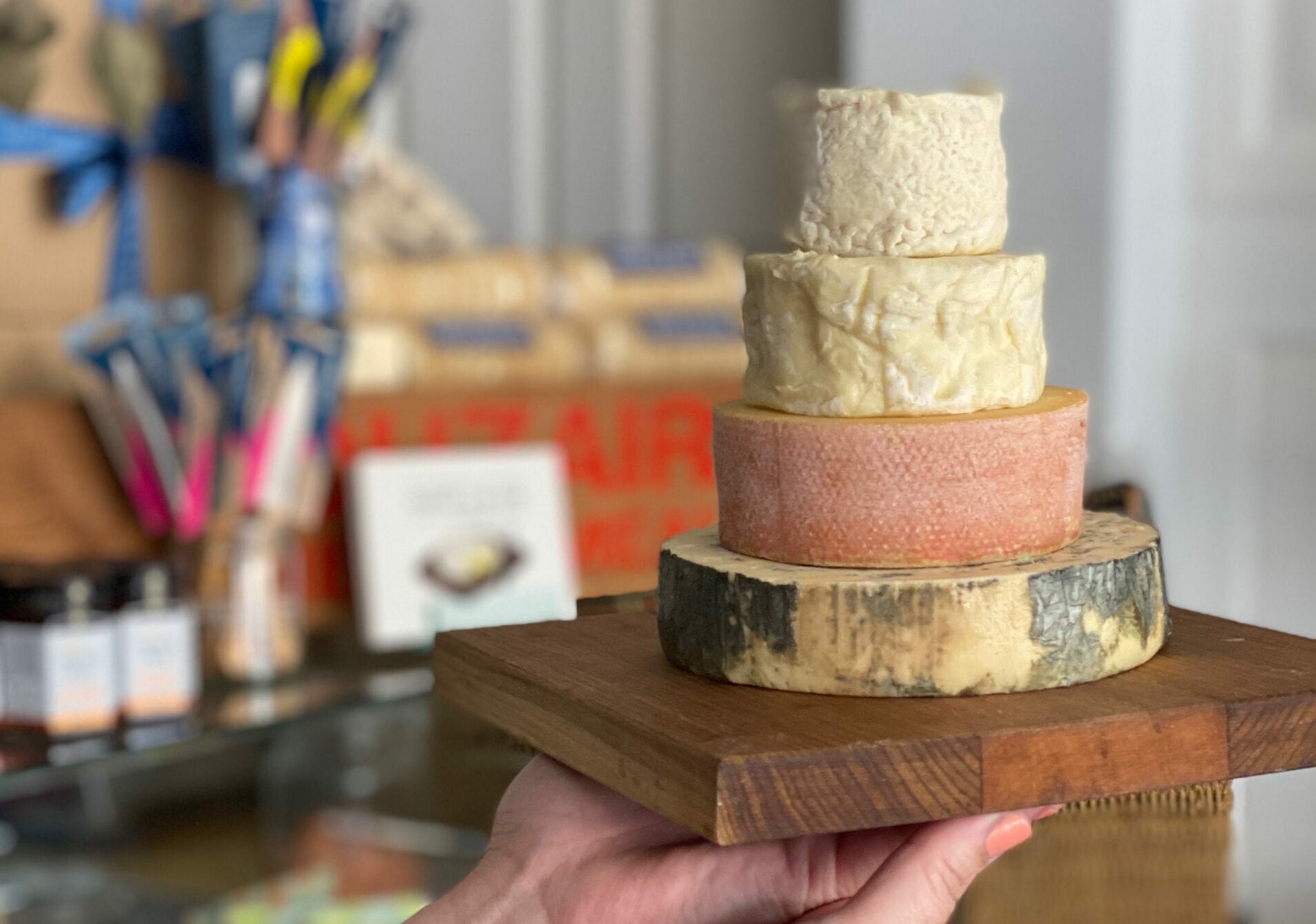 Gift idea 4:  The Christmas Cheese Tower