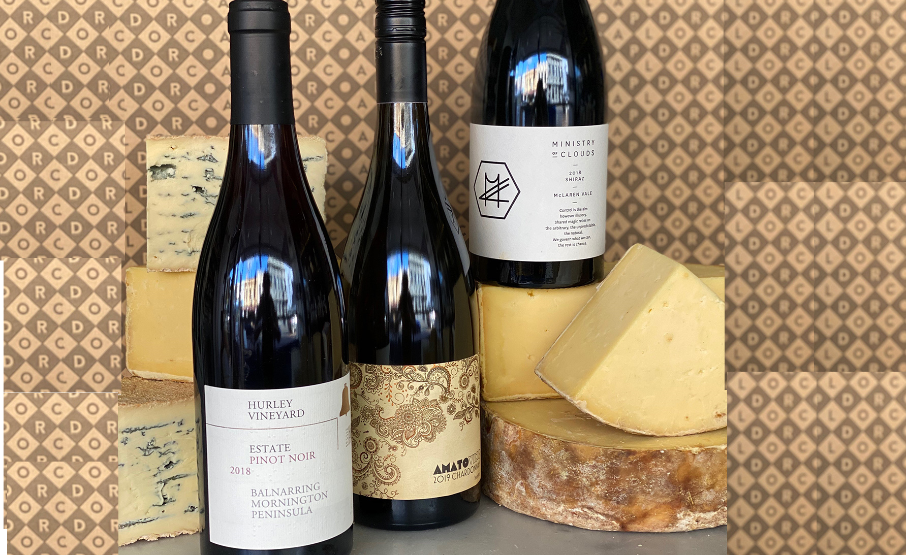 Three wines and three matching cheeses delivered to you by The Local Drop