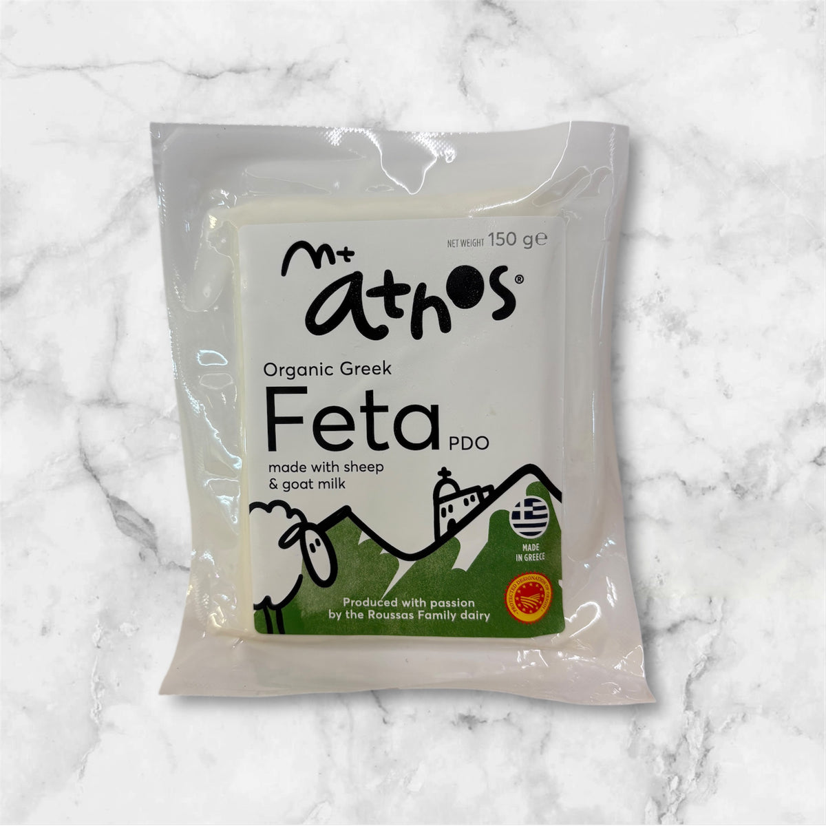 Mt Athos Feta PDO 150g Organic