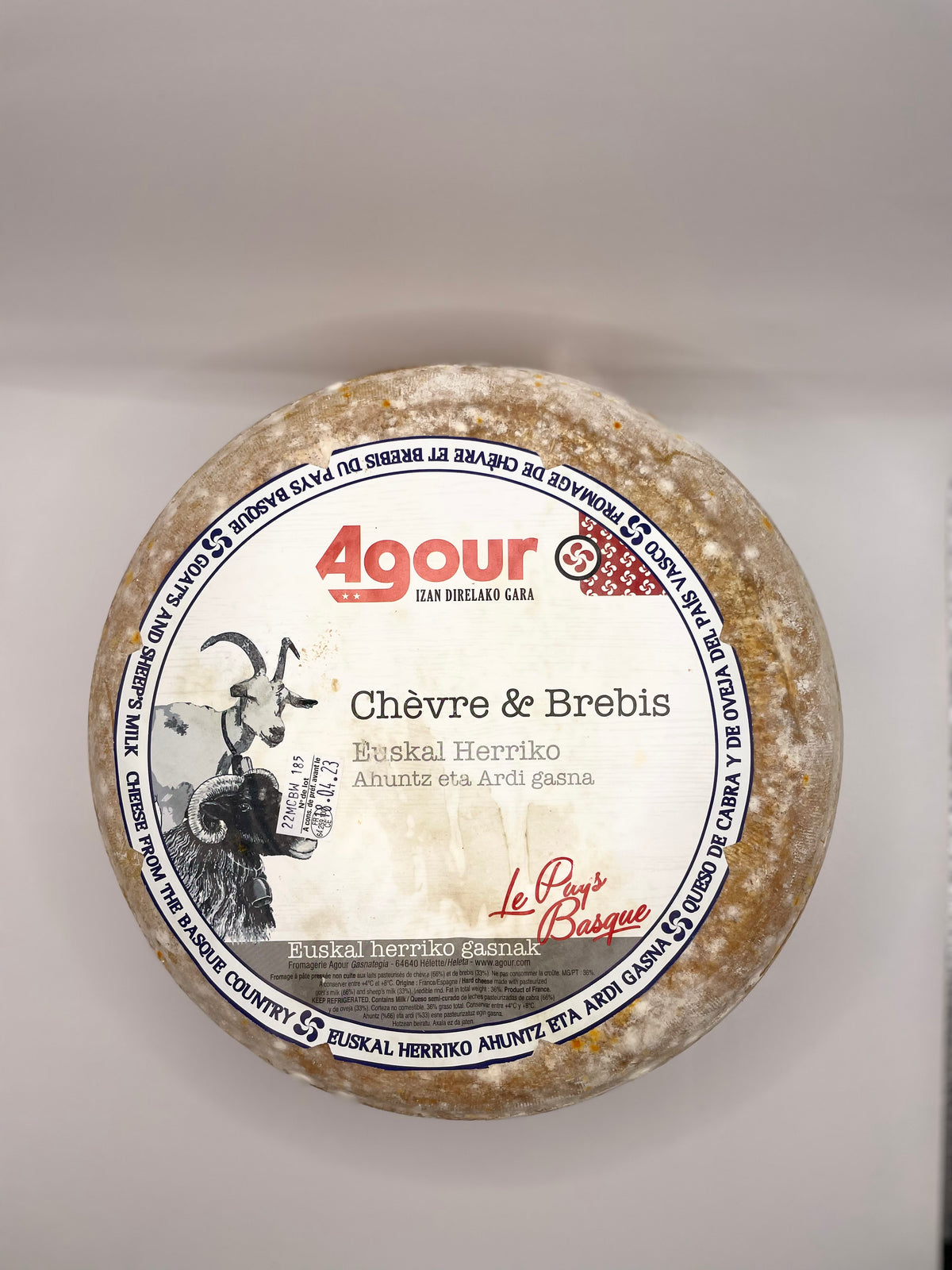 Tomme de Chevre Brebis &quot;AGOUR&quot;