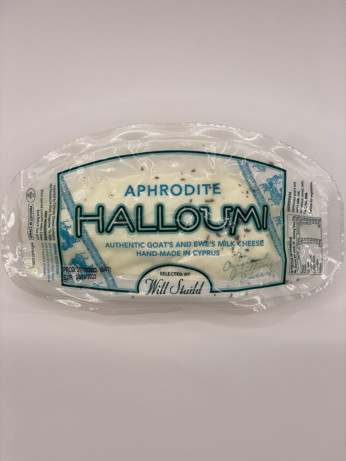 Aphrodite Goat Milk Halloumi 225g - selected by Will Studd